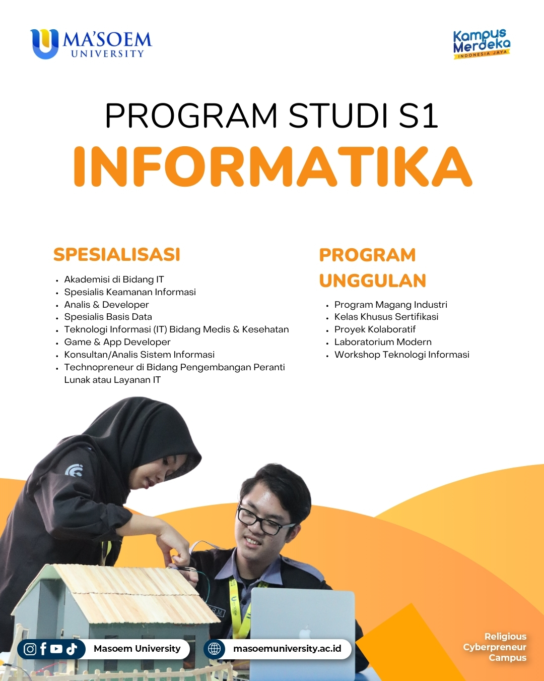 Kuliah Prodi Informatika Sekitar Rp5.500.000 per Semester di Universitas Ma’soem
