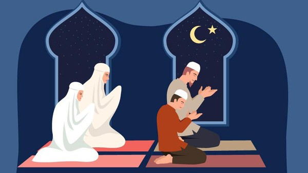 Ilustrasi salat malam