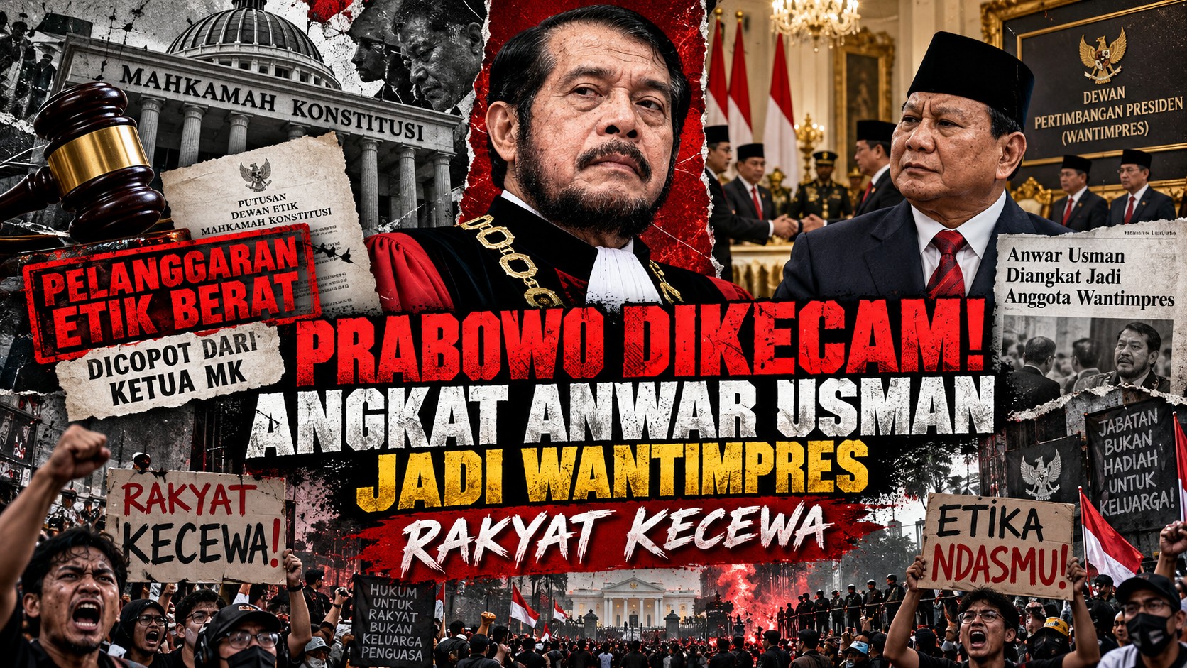 Kolase Protes Politik Indonesia